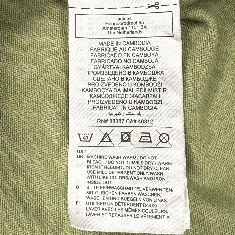 Adidas LAFC Mens Long Sleeve Polo Shirt Olive Green MLS Soccer Large DA22477